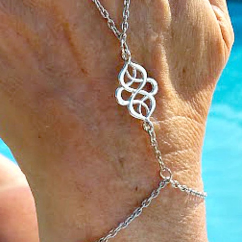 Silver Hand Harness Bracelet